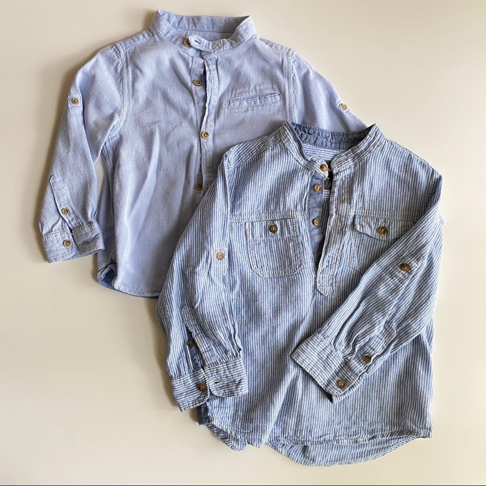 Zara H&M Lot 3T 4T European Button Down